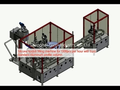 Silikon Lippenstiftfüllmaschine für 1300 Stück pro Stunde mit Euro Standard Aluminium Profil Spalte