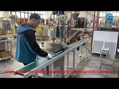 Einfach mit einer Düse gefüllte Warmfüllmaschine für Lippenbalsam-Lippenstift-Concealer