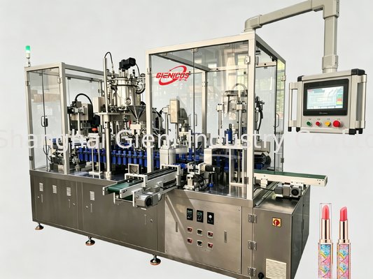 JQH-02 Rotations-Lipgloss-Füllmaschine mit 80 Stück/Min.-Geschwindigkeit, SUS304-Material und Dual-Station-Effizienz für die Kosmetikproduktion