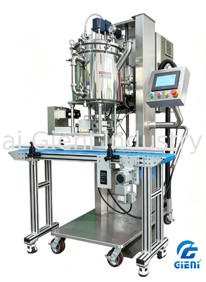 Heißfüllmaschine mit einer Düse, servoangetriebenem Kolbensystem, automatisch anhebendem Tank und einer Genauigkeit von ±0,1 g für Lipgloss und Wachs