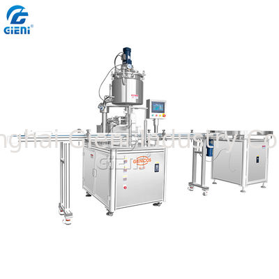 Abdeckcreme-kosmetische Füllmaschine 45pcs/Min 100ml mit dem Düsen-Anheben
