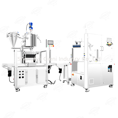 Ein guter Preis. ABB Robot Vollautomatische Lipgloss Mascara Filling Capping Machine Produktionslinie Online