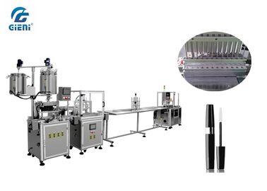 Ein guter Preis. Lineare Art 12 versieht Wimperntuschen-Füllmaschine mit Servomotor, füllende Strecke 1-15ml mit einer Düse Online