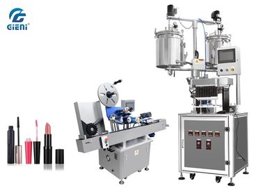 Ein guter Preis. Halbautomatische 12 Hohlraum-Lippenbalsam-Füllmaschine mit Selbstetikettierer, 20L verdoppeln Behälter Online