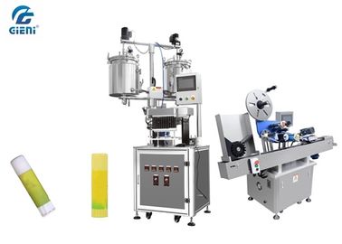 Ein guter Preis. Zwölf Düsen-Lippenbalsam-Herstellungs-Ausrüstung mit automatischem Etikettierer Online