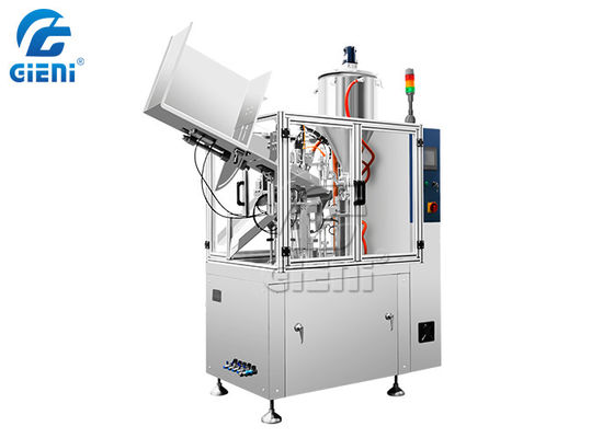 Ein guter Preis. Wasser-Zirkulations-kosmetische Rohr-Füllmaschine SUS316L 2400pcs/H Online
