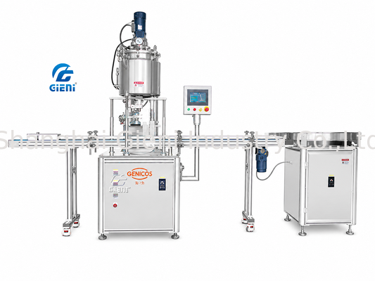EGR-10H-HF3 10-Kopf-Hochgeschwindigkeits-automatische Warmfüllmaschine für 3ml-Mini-Röhren 180 Röhren/Min Servo