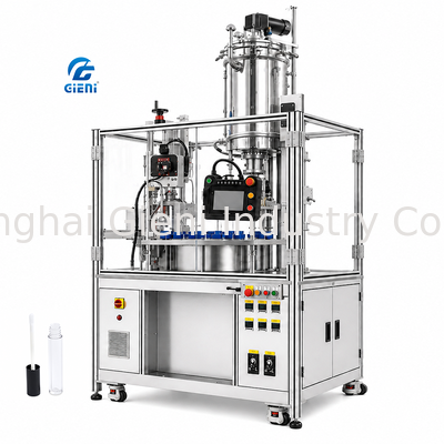 4 Düsen-Lipgloss-Füllmaschine mit 1000BPH-Geschwindigkeit und 0-120C Temperaturregelung für viskose Formeln