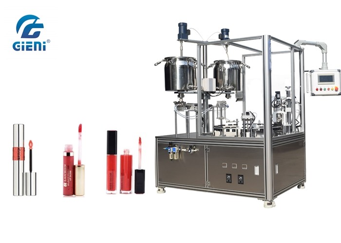 Halbautomatische Lipgloss-Füllmaschine-Drehart mit der Kapazität 24~30pcs/Min