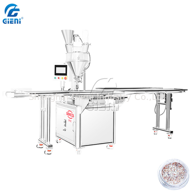 Steuerkosmetik-lose Pulver-Füllmaschine PLC-900pcs/H mit Trichter 25L