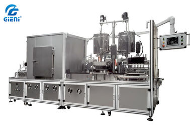 Ein guter Preis. 20L verdoppeln Energie des Behälter-Lippenstift-Füllmaschine-Kühltunnel-14kw Online