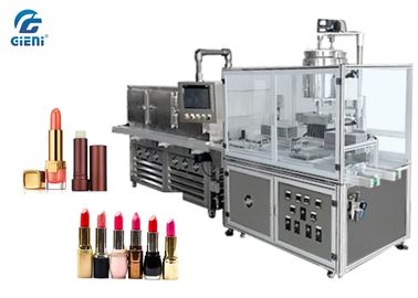 Ein guter Preis. 10 Düsen halb automatische Lipbalm-Füllmaschine für Perlen-Pulver-Materialien, mit kühlendem Tunnel Online