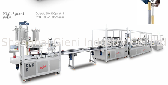 PLC-Steuerungssystem Automatische Hochgeschwindigkeits-Lippencreme-Füllmaschine mit präziser Füllung