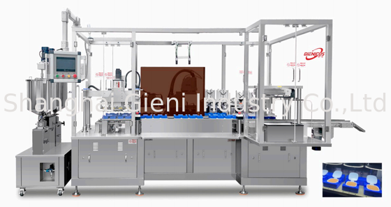 Automatische Hochgeschwindigkeits-Sponge-Kissenfüllmaschine mit Material SUS316L und doppelte beheizte Mischtank für Luftkissen CC-Crem