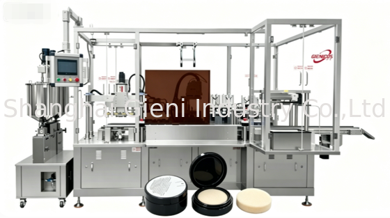 Hochgeschwindigkeits-NBR-Sponge-Cushion-Füllmaschine mit 48 PCS/Min-Ausgabe und vier Düsen-Servo-Füllmaschine für die koreanische Kosmetikherstellung