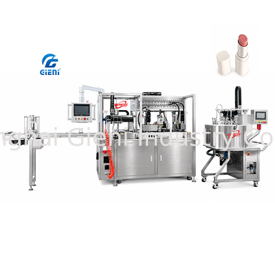 GLU-900 Füllmaschine für Lippenstift aus Silikon Vakuumabbau Technologie 30L Tank 112 Hohlräume Schimmel