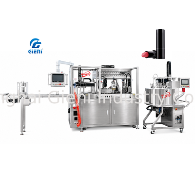 GLU-900 Automatische Lippenstift-Produktionslinie Schrauben-Down-Station 900 Stück/h Multi-Format-Maschine
