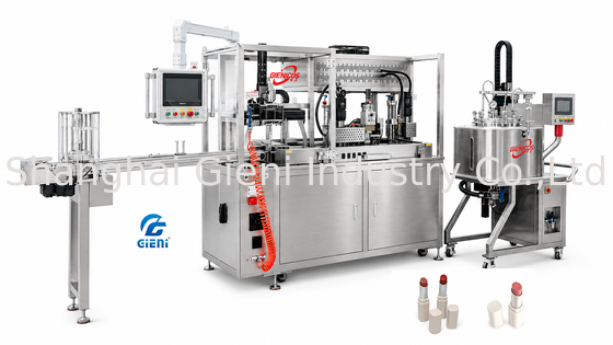 GLU-900 Leister Heißluft-Lippenstift-Abfüllmaschinen-Formerkennungssystem Panasonic Sensor 900 Stück/h