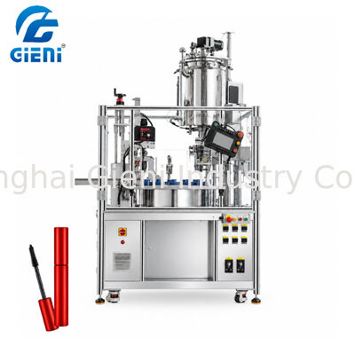 PLC Touchscreen HMI Halbautomatische Mascara-Abfüllmaschine AC220V Kosmetikfüller